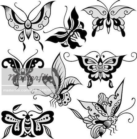fashion butterfly set