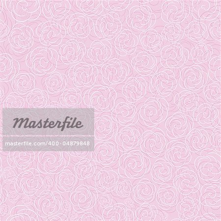 Pink vector rose seamless flower background pattern, floral vintage illustration. Cute backdrop.