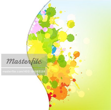 Abstract Background With Blots, Vector Illustration