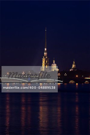 Paul and Peter fortress in Saint Petersburg city, Russia