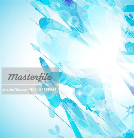 Delicate blue abstract background for stylish business flyer or corporate promotional posters.