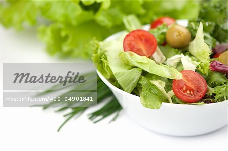 vegetable salad close up