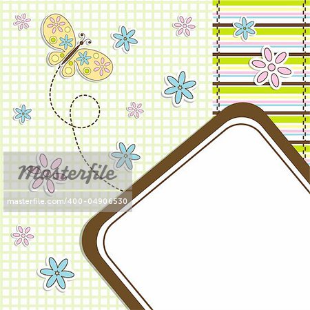 Template cards for the boy and girl, vector illustration, eps10