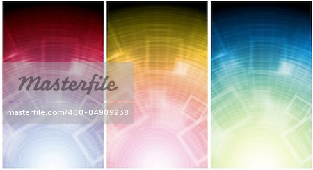 Vertical multicolored banners. Eps 10 vector illustration