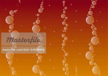 Abstract Background - Bubbles on Brown Gradient Background
