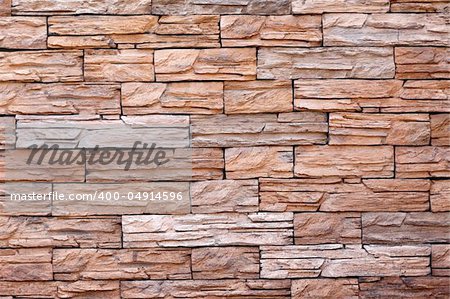 The texture of the red stone wall