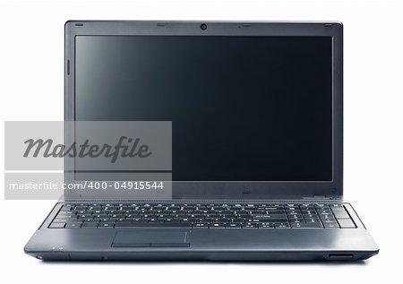 Laptop isolated on white