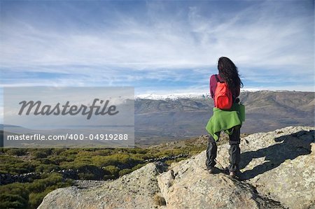 mountain of Gredos at Avila in Castilla Spain
