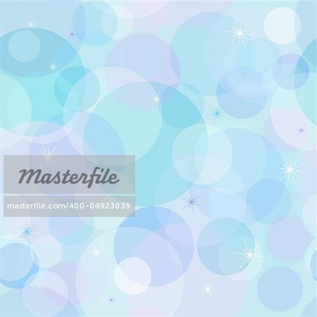Gentle seamless pastel wallpaper with chaotic blue and pink balls (vector)