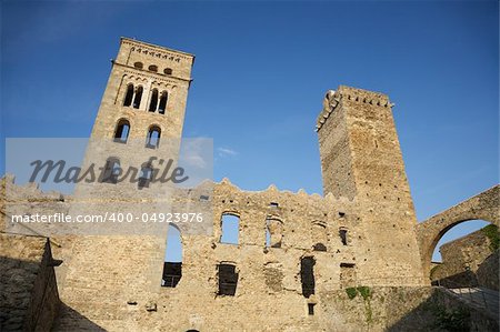 Saint Pere Rodes monastery at Girona in Catalonia Spain