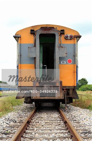 Train at Bangsue station in Bangkok, Thailand