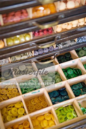 Drawer full of buttons