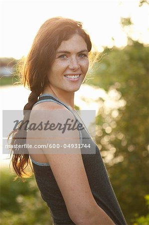 Portrait of Young Woman, Eugene, Lane County, Oregon, USA