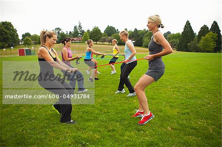 Group of Women Working-Out, Portland, Multnomah County, Oregon, USA