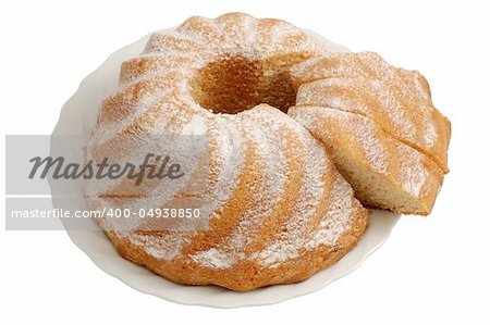 Austrian Cake Speciality isolated on white with clipping-path included, just copy and paste into your work!