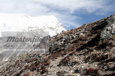 Basic training for Island Peak and the main base camp.