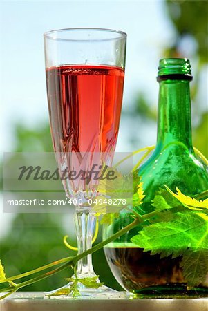 Wine rosé, characteristic of the region of the Beiras, Portugal. Elaborated with chaste the Baga, Bastardo, Touriga and Tinta Roriz.