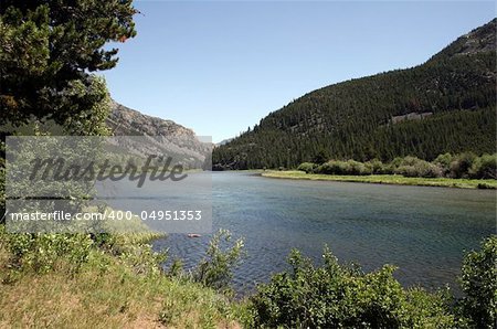 Sioux Charlie Lake located in the Absaroka Mountains of Montana