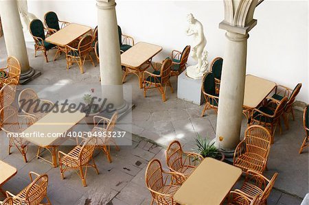 street cafe in italian style