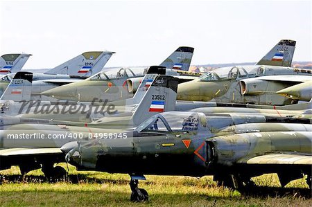 abandoned jet fighter planes