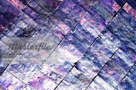 Closeup of rustic sheet metal suitable as an abstract background