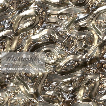Computer rendering of crumpled aluminum texture for background