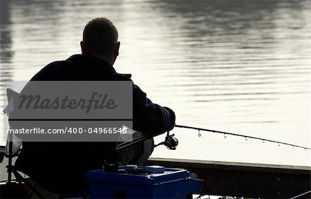 Coarse fisherman, Kingsbury water park, England, uk