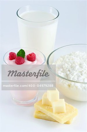 Milk group: milk, yogurt, cheese, cottage cheese