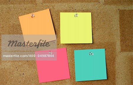 multicolored blank notes