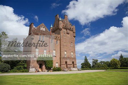 Brodick Castle in Arran on a summer day