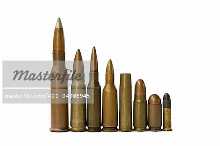 ammunition of some russian weapon. 5.6 mm, 5.65mm and 7.62 mm.