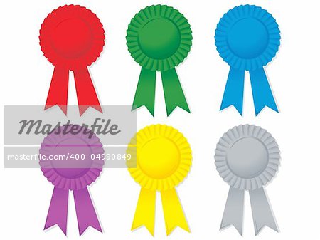 Set of colourful rosettes.  More rosettes in my portfolio.