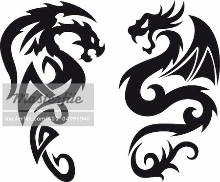 Asian Dragons - Tattoo