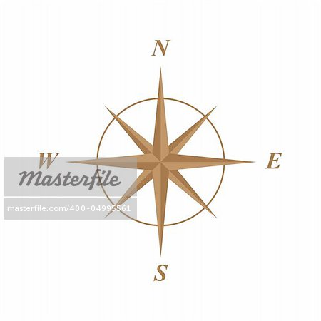 elegant classic compass rose illustration