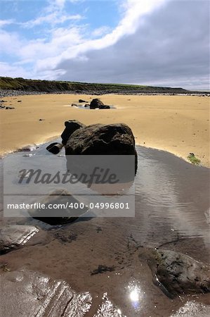 beale beach co kerry ireland on a cold winters morning