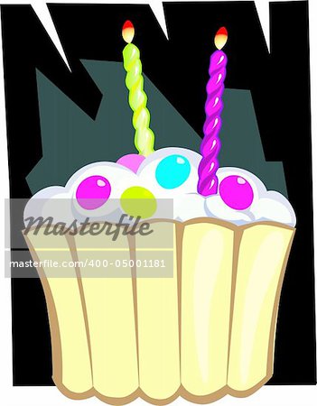 Illustration of a birthday cake