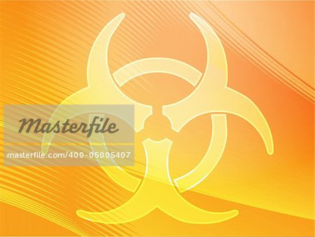 Biohazard sign, warning alert for hazardous bio materials