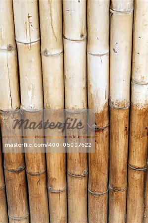 A two color bamboo wall in Peru