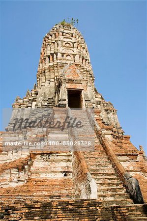 Main prang of Wat Chai Wattanaram in Ayutthaya near Bangkok, Thailand.