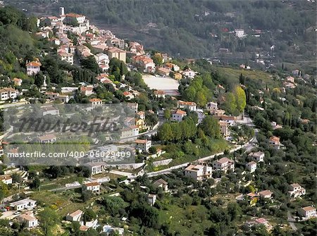 A hilltop village in provence france.