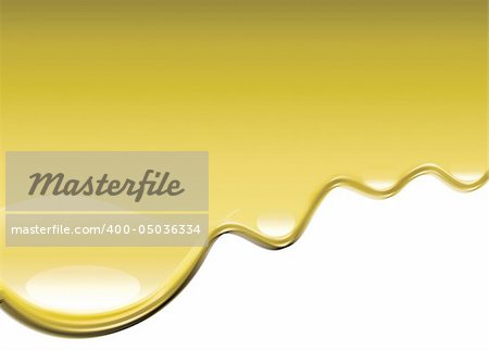 illustration image file of gold color oil flowing