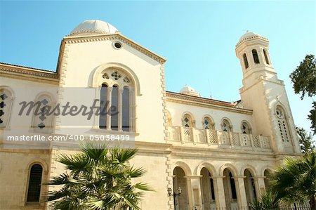 Historic old town church of Limassol in Cyprus.