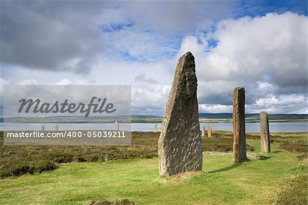 A portion of the Orkney neolithic site, the Ring of Brodgar