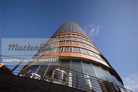 Modern Building Exterior from Hamburg – Office building like round skyscraper