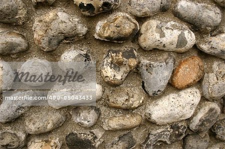 background of a pebble wall effect