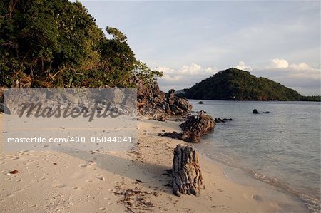 beach at twilight busuanga coron the philippines