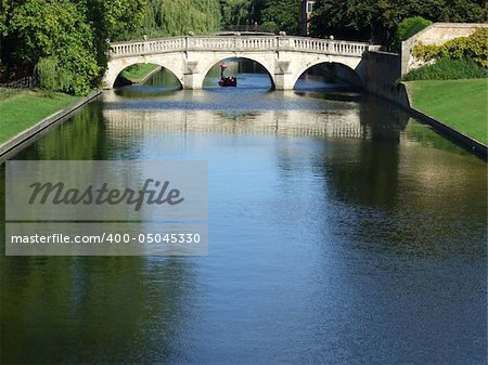 Bridge over the river Cam in Cambridge, England.