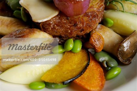 Image of a stew of vegetables and garnish