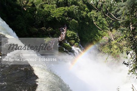 Argentina side of Iguazu Falls in South America