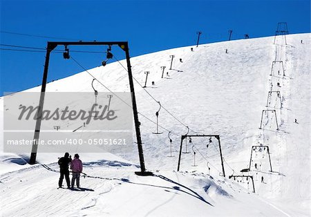 Ski center Mavrovo from Macedonia in winter